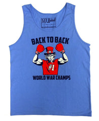 'Uncle Sam Back to Back World War Champs' Tank Top: The America Tank Top with Attitude