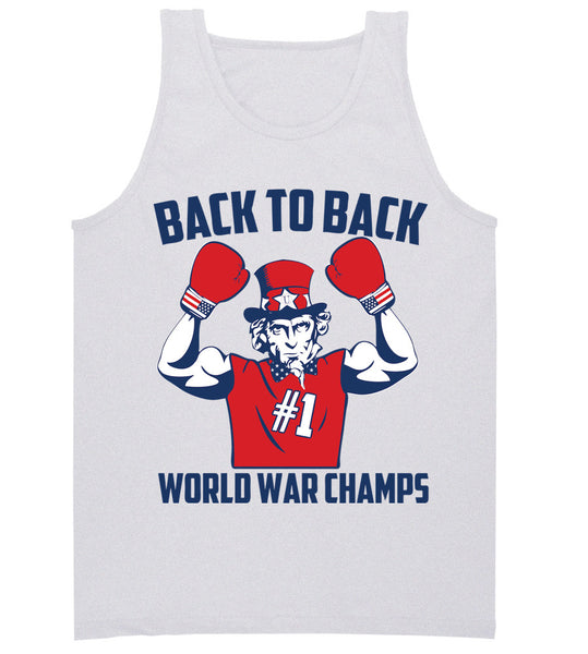 back to back world war champs men's tank