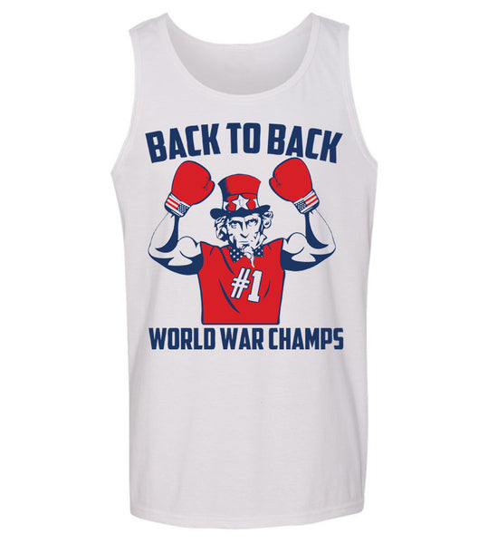 back to back world war champs women's tank