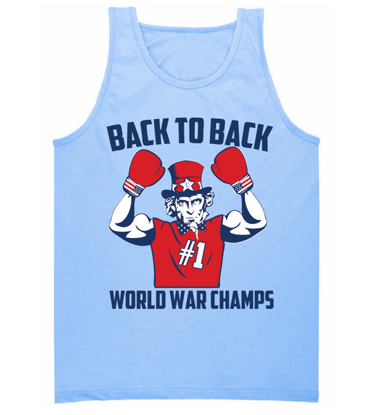 back to back world war champs tank top