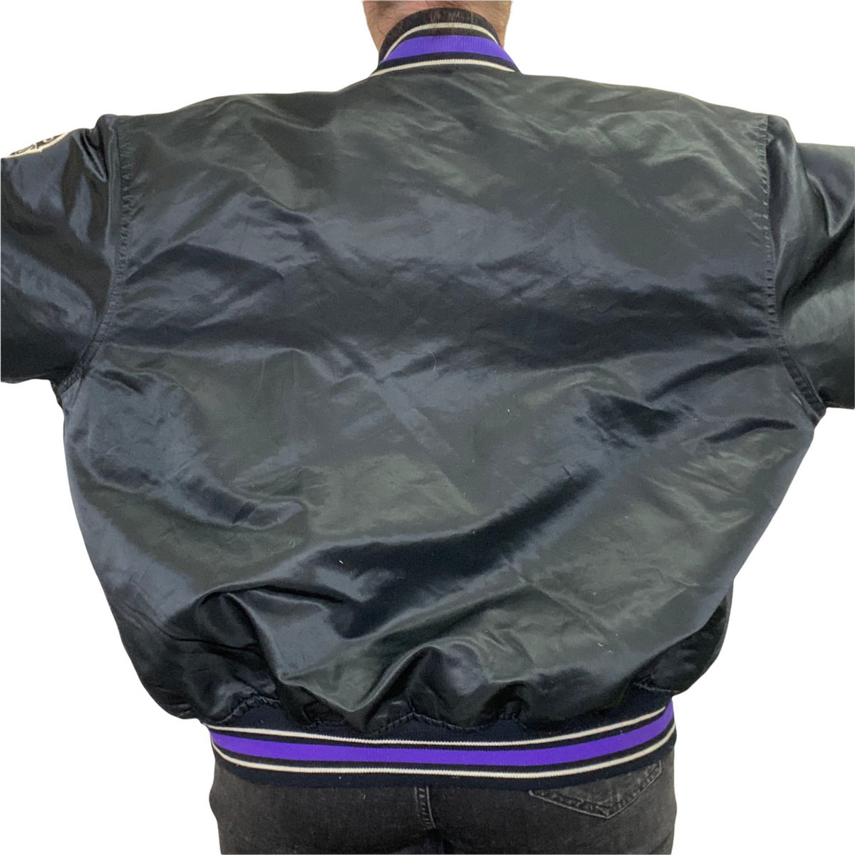 Vintage Early 90s Colorado Rockies Satin Bomber STARTER JACKET