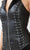 Black Faux Leather Corset Halter