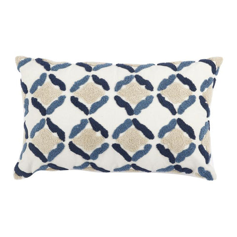 embroider moroccan tile inspired pillow