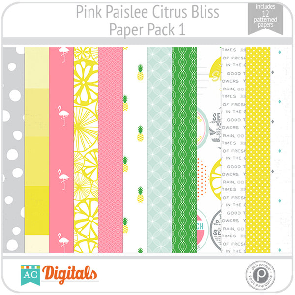 citrus bliss paper pack #1