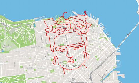 verbrand Vakantie Margaret Mitchell This Runner Makes Art with his GPS Routes - Superego