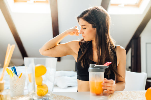 healthy woman with a strong immune system