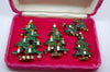 Weiss Candle Tree Boxed Set Christmas Brooches + Earrings 1950s