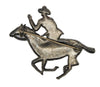 Reinad Paul Revere Rides Patriotic Pot Metal Vintage Figural Pin Brooch 1940s