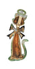 HAR Angel Kitty Cat Halo Bow Enamel Vintage Figural Brooch