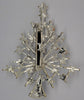 JJ Snow Flake Crystal Christmas Tree Vintage Holiday Brooch