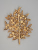 Trifari Gold Tone & Pearls Floral Tree Vintage Figural Brooch