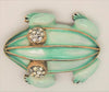 Capri DeNicola Frog Large Figural Vintage Brooch Pin