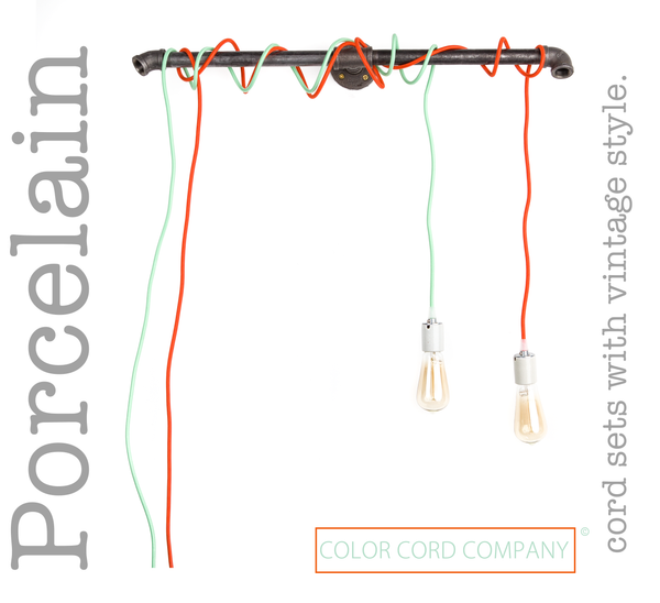 Retro Porcelain Socket Light Cord Sets