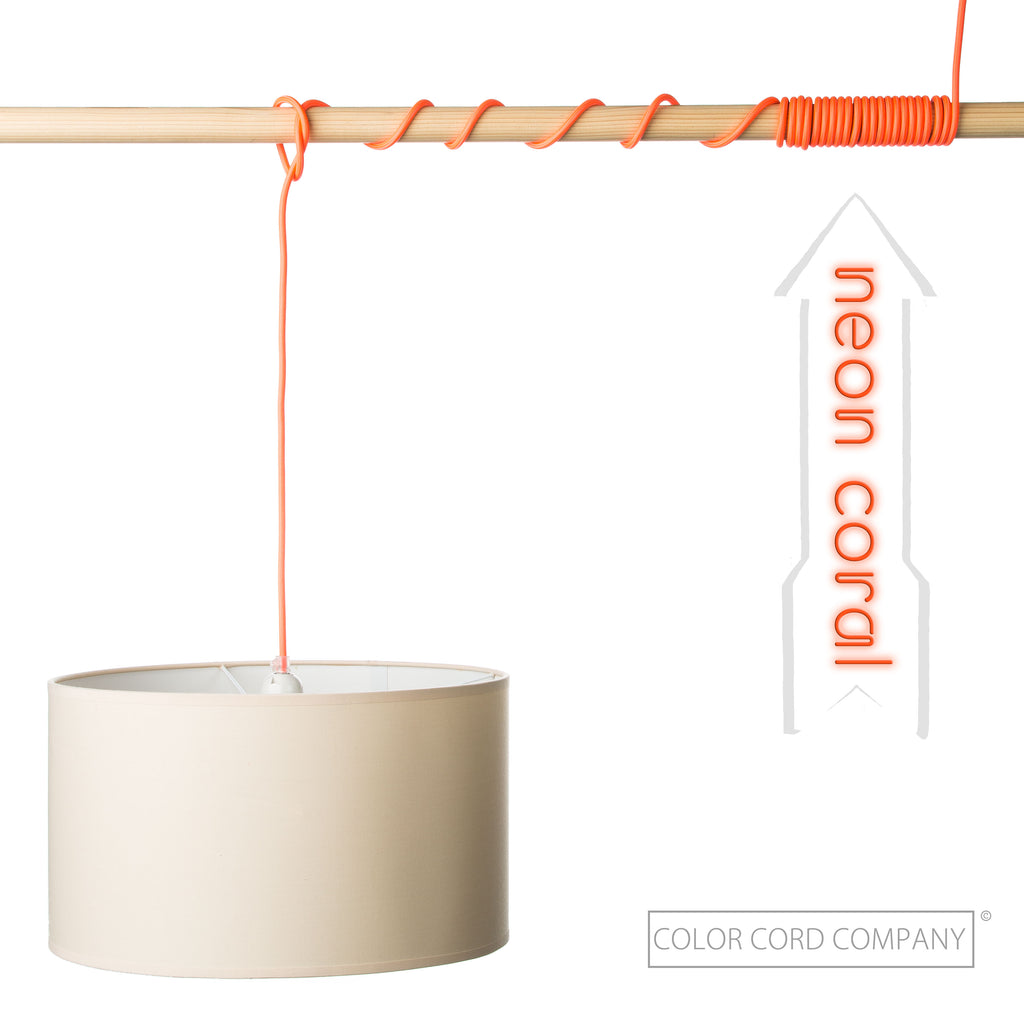 Neon Coral Wire by Color Cord