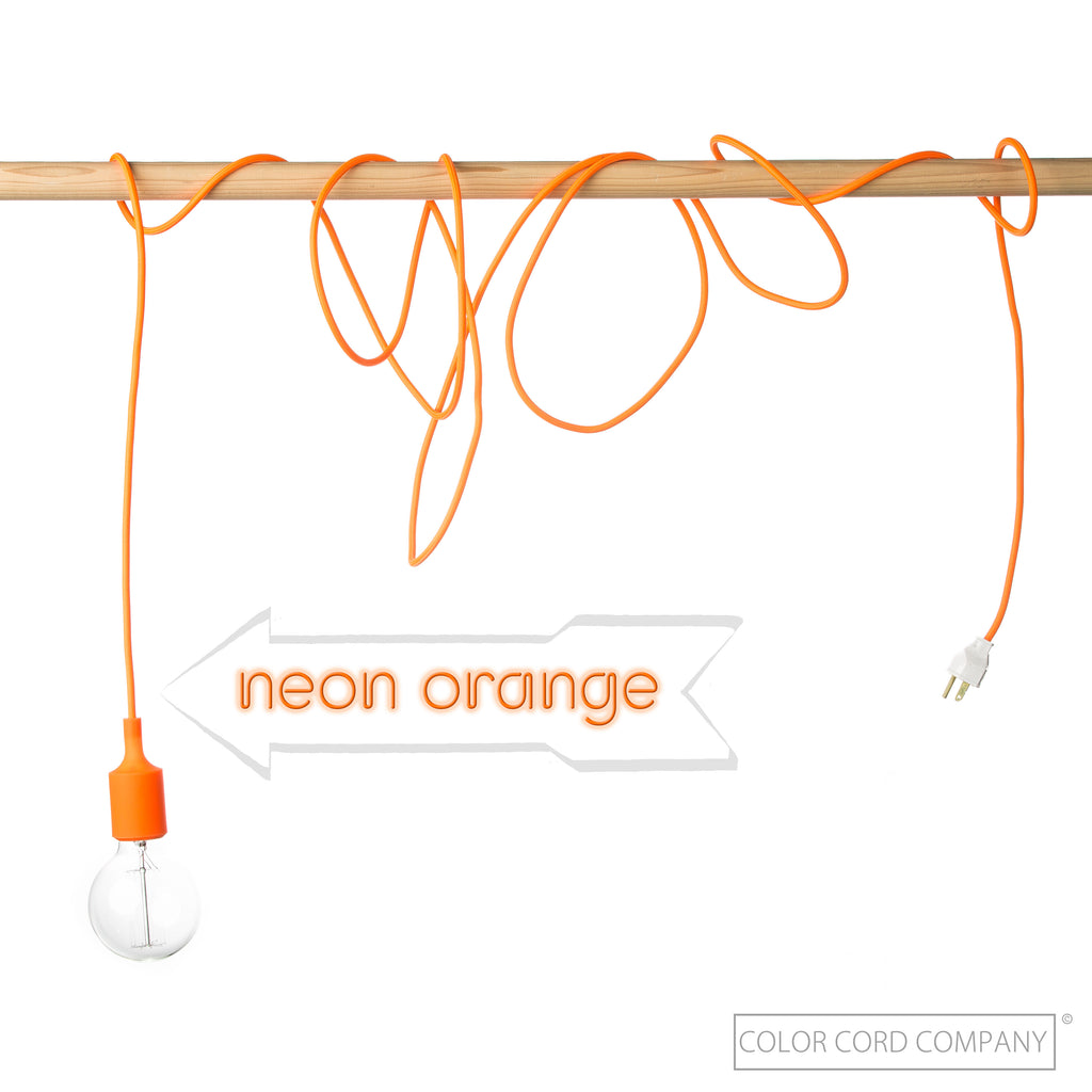 Neon Orange Wire by Color Cord