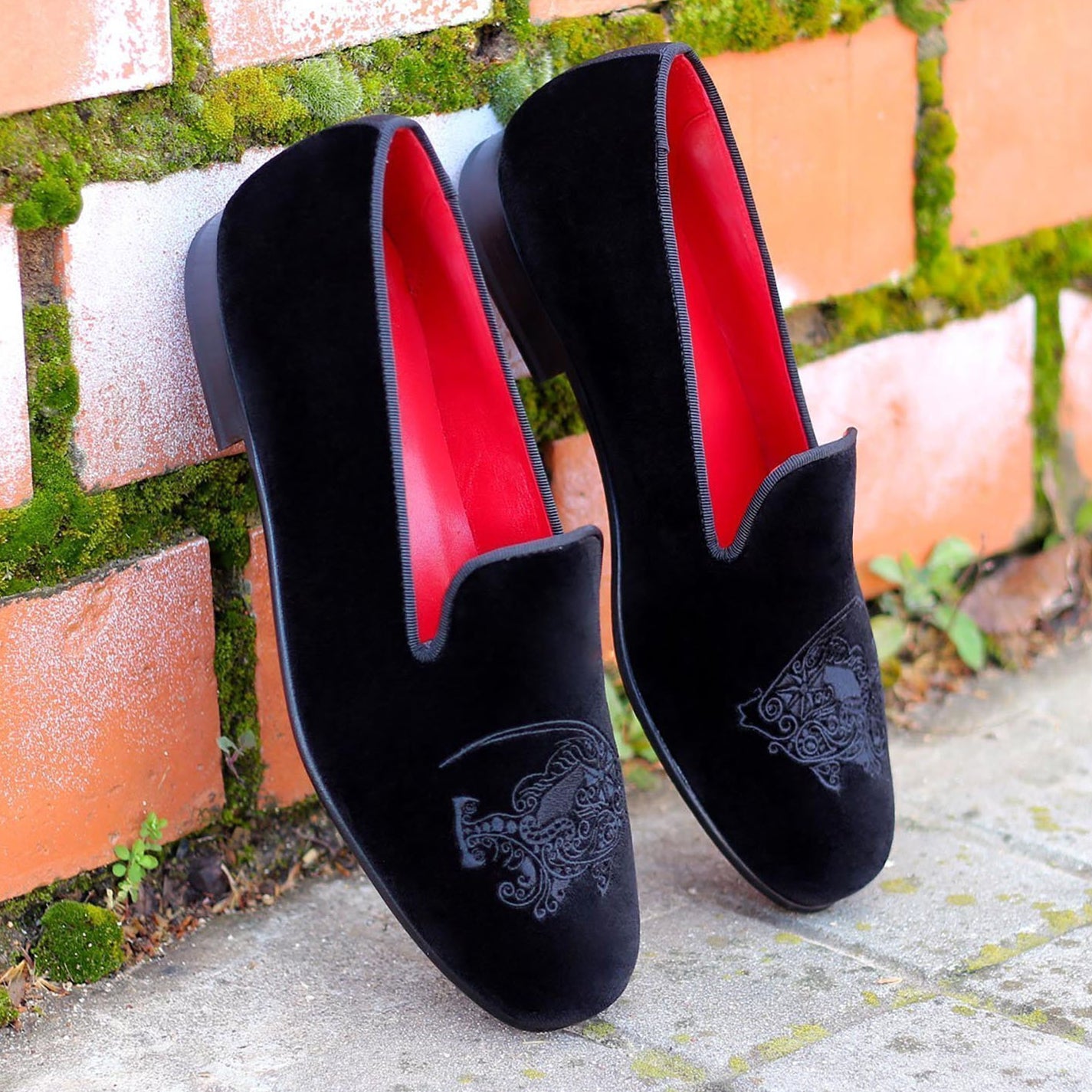 Ambrogio Bespoke Men's Handmade Custom Shoes Black Wellington L – AmbrogioShoes