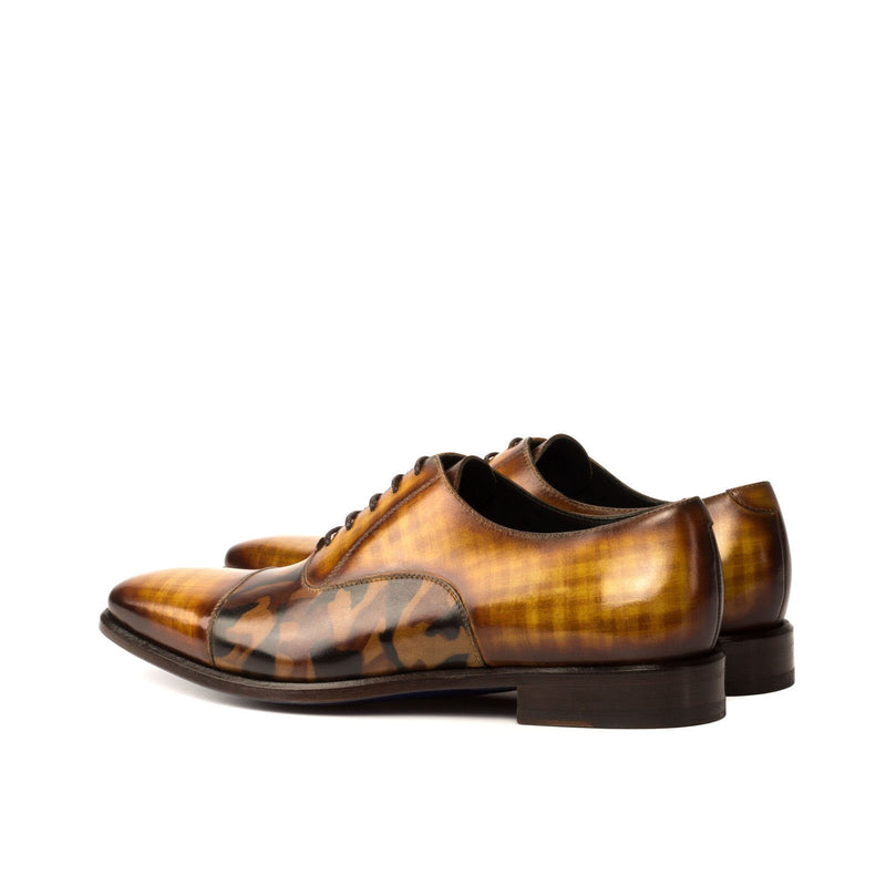 Ambrogio 3643 Men's Shoes Cognac & Brown Patina Leather Oxfords (AMB1051)-AmbrogioShoes