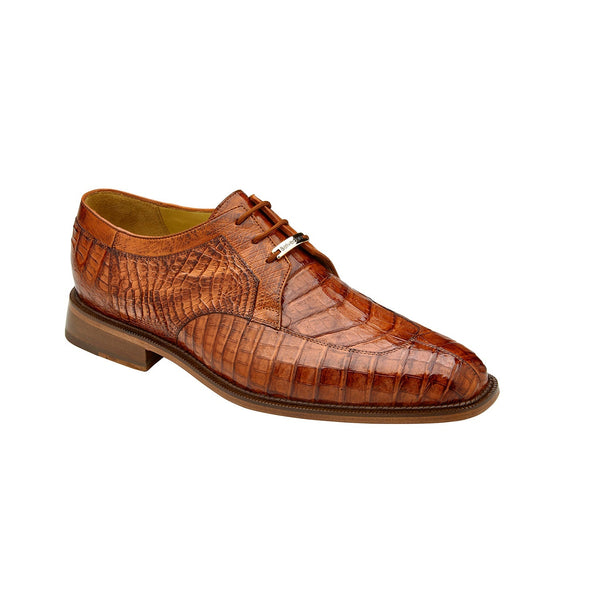 Belvedere P32 Susa Men's Shoes Antique Sport Exotic Genuine Caiman Crocodile Derby Split-Toe Oxfords (BV3061)-AmbrogioShoes