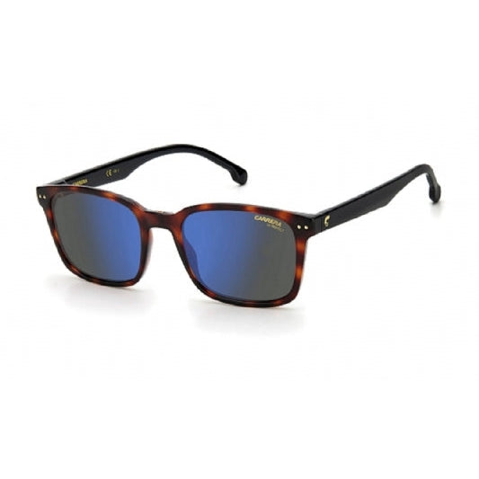 Carrera 2021T/S Sunglasses Havana/Grey Blue Mirror-AmbrogioShoes