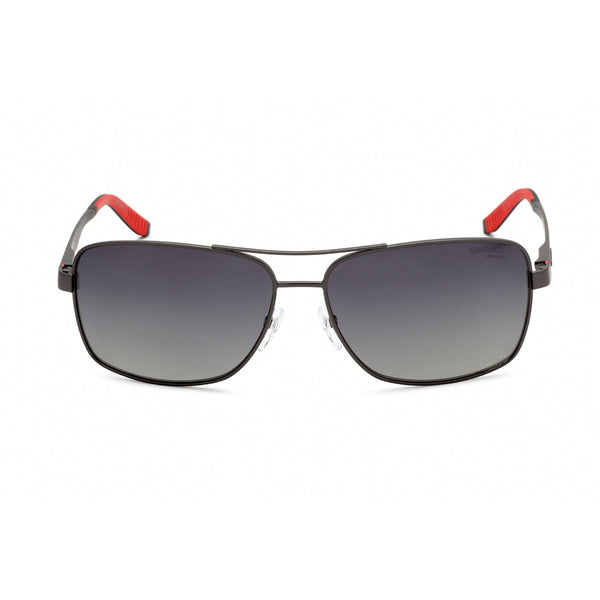Carrera 8014/S Sunglasses Semi Matte Dark Ruthenium (WJ gray sf pz lens) / D-AmbrogioShoes