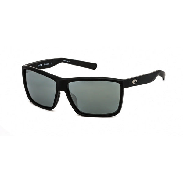 Costa Del Mar RINCONCITO Sunglasses Matte Black/Gray Silver Mirror Polarized Glass 580-AmbrogioShoes