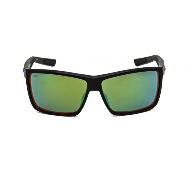 Costa Del Mar RINCONCITO Sunglasses Matte Black/Green Mirror Polarized Glass 580G-AmbrogioShoes