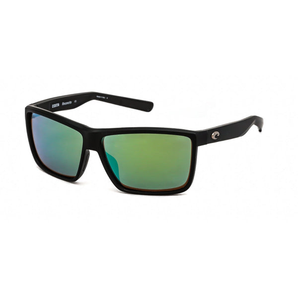 Costa Del Mar RINCONCITO Sunglasses Matte Black/Green Mirror Polarized Glass 580G-AmbrogioShoes