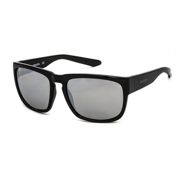 Dragon DR RUNE XL ION Sunglasses SHINY BLACK/SILVER ION-AmbrogioShoes