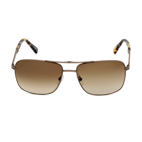 Ermenegildo Zegna EZ0021 Sunglasses Matte Light Bronze / Gradient Brown-AmbrogioShoes