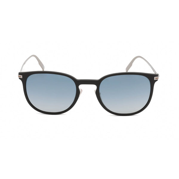 Ermenegildo Zegna EZ0136 Sunglasses Matte Black / Blue Mirror-AmbrogioShoes