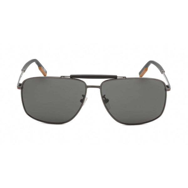 Ermenegildo Zegna EZ0160-D Sunglasses Shiny Gunmetal / Smoke-AmbrogioShoes