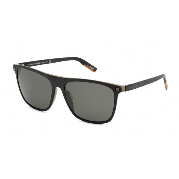 Ermenegildo Zegna EZ0169 Sunglasses Black / Smoke-AmbrogioShoes