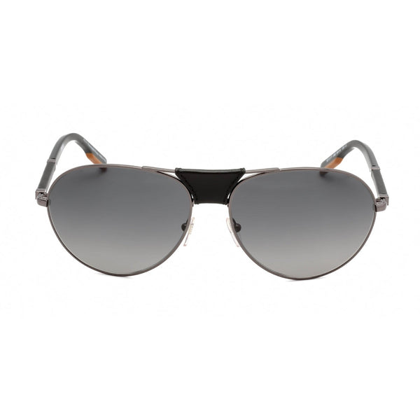 Ermenegildo Zegna EZ0177 Sunglasses Shiny Gunmetal / Gradient Smoke-AmbrogioShoes