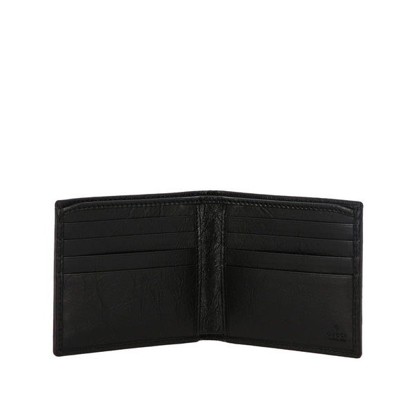 Gucci 575985 1GZ0X 1000 Men's Black Morpheus Fluffy Calf-Skin Leather GG Wallets (GGMW2026)-AmbrogioShoes