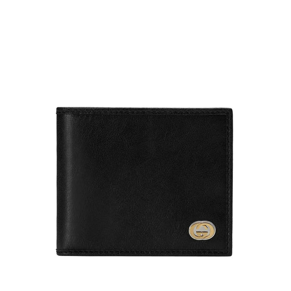 Gucci 575985 1GZ0X 1000 Men's Black Morpheus Fluffy Calf-Skin Leather GG Wallets (GGMW2026)-AmbrogioShoes