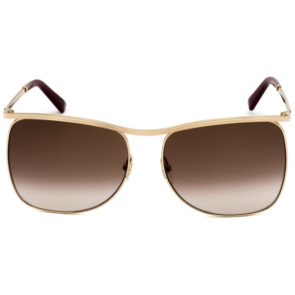 Gucci GG0820S Sunglasses Gold / Brown Gradient-AmbrogioShoes