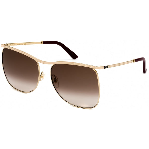 Gucci GG0820S Sunglasses Gold / Brown Gradient-AmbrogioShoes