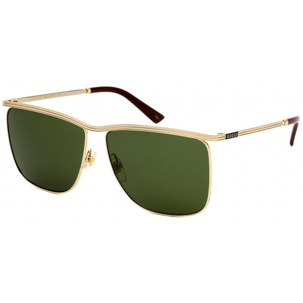 Gucci GG0821S Sunglasses Gold / Green-AmbrogioShoes
