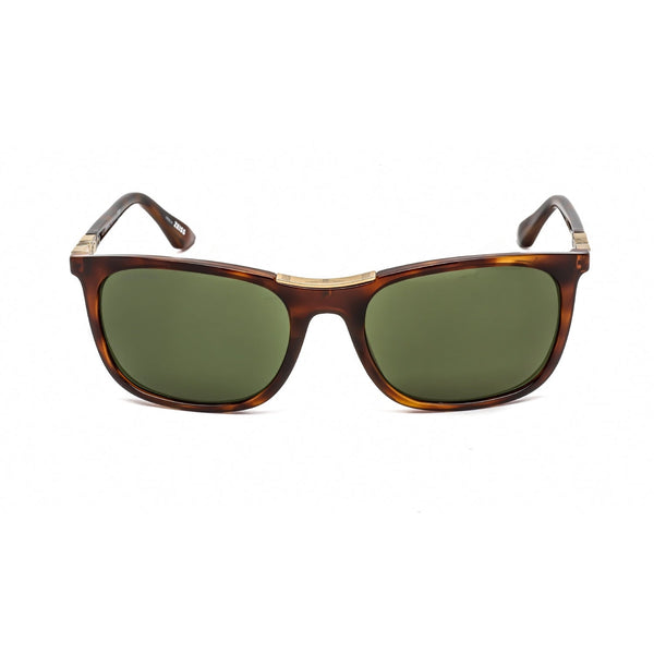 Longines LG0002-H Sunglasses Dark Havana / Green-AmbrogioShoes