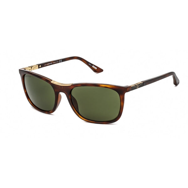 Longines LG0002-H Sunglasses Dark Havana / Green-AmbrogioShoes