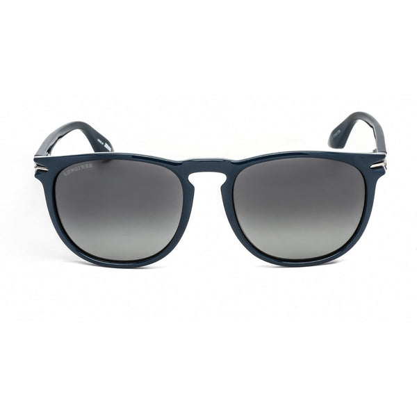 Longines LG0006-H Sunglasses Shiny Blue / Smoke Polarized-AmbrogioShoes