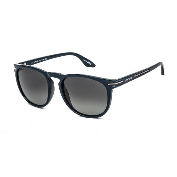 Longines LG0006-H Sunglasses Shiny Blue / Smoke Polarized-AmbrogioShoes
