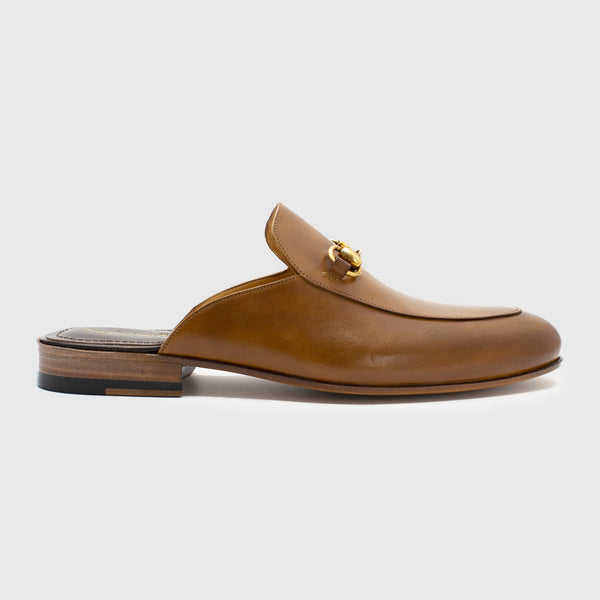Maglieriapelle Kars Men's Shoes Tobacco Calf-Skin Leather Horsebit Sandals (MG1317)-AmbrogioShoes