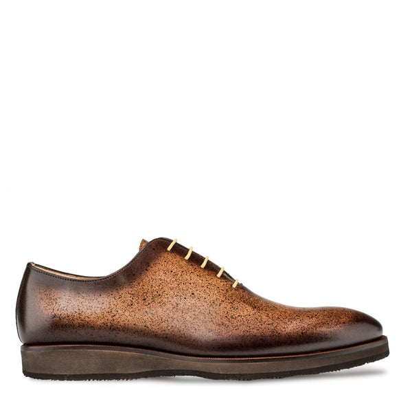 Mezlan S20034 Men's Shoes Tan Patina Leather Dress-Casual Wholecut Oxfords (MZ3439)-AmbrogioShoes