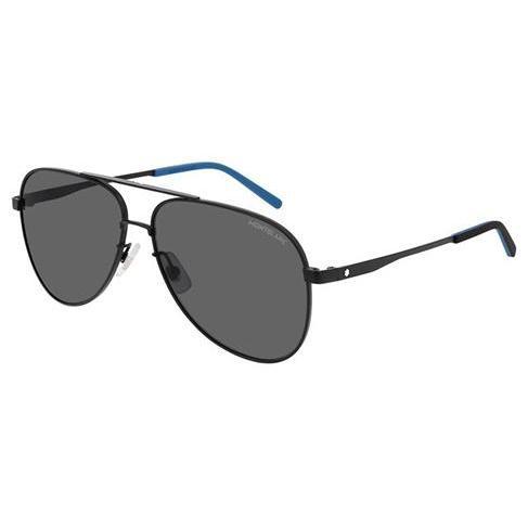Mont Blanc MB0103S Sunglasses Black / Grey Polarized-AmbrogioShoes