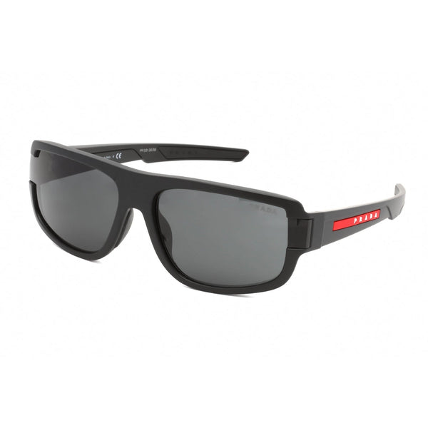 Prada Sport 0PS 03WSF Sunglasses Black Rubber / Dark Grey-AmbrogioShoes