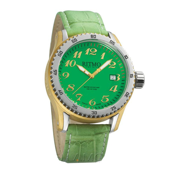 Ritmo Mundo Watch Ladies Extreme 233 Mother of Pearl Quartz Green Womens (RIT1001)-AmbrogioShoes