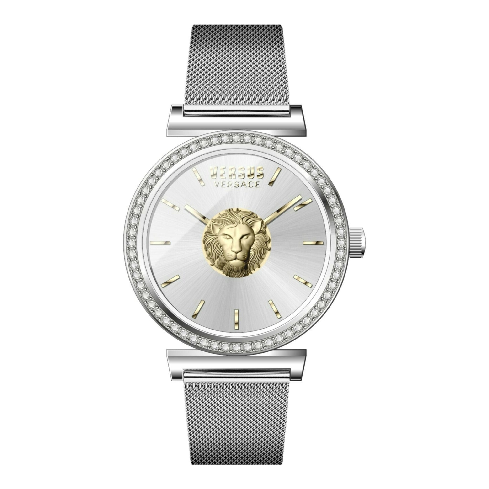 Versus Brick Lane Crystal Watch in Metallic Womens Accessories Watches 