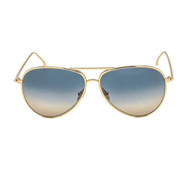 Victoria Beckham VB203S Sunglasses Gold/Teal / Gradient Blue-AmbrogioShoes