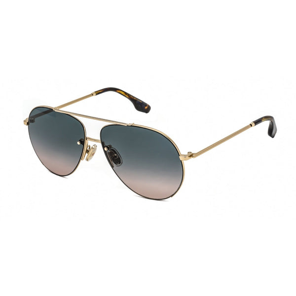 Victoria Beckham VB213S Sunglasses Gold/Dark Havana / Petrol/Sand Gradient-AmbrogioShoes